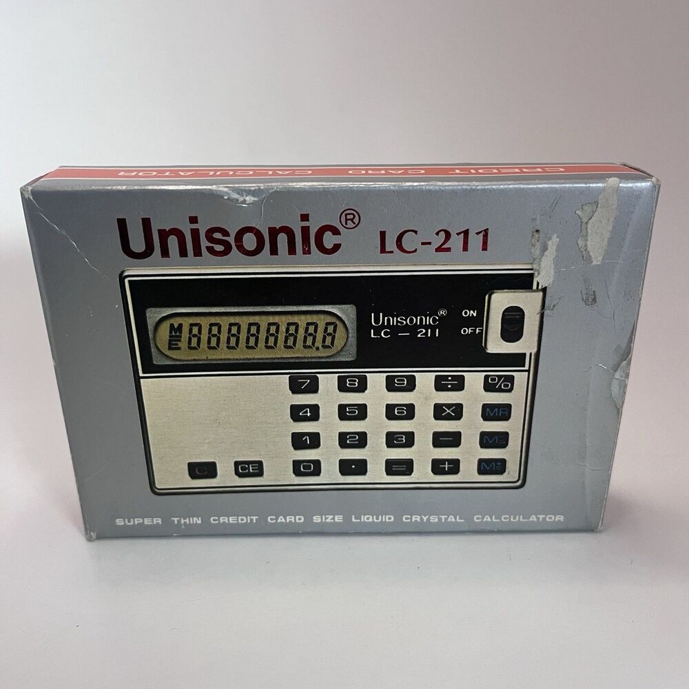 Vintage Unisonic LC-211 Credit Card Calculator - DOES NOT WORK